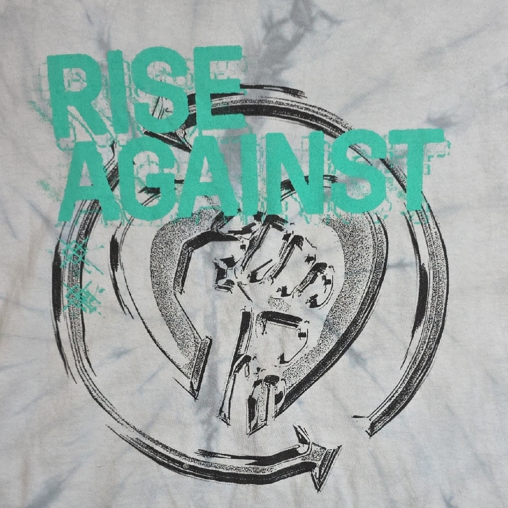 Rise Against | Dual Heartfist Tie-dye Band T-Shirt 100% Cotton